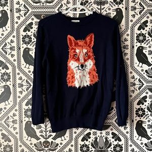 Navy Fox Sweater